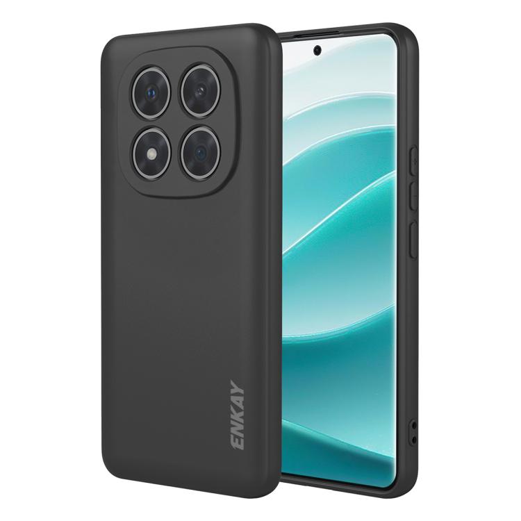 ENKAY Liquid Silicone Soft Shockproof Phone Case, For Redmi 15C 5G / 4G EU 173mm, For Redmi A5 NFC 173mm, For Redmi A5 4G 171mm, For Redmi Note 14 4G 164mm Global, For Redmi Note 14 Pro 5G Global, For Redmi Note 14 5G India / Global, For Xiaomi 15 Ultr...