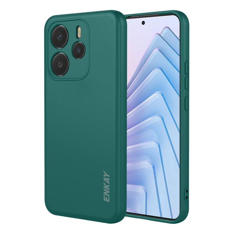 ENKAY Liquid Silicone Soft Shockproof Phone Case, For Redmi 15C 5G / 4G EU 173mm, For Redmi A5 NFC 173mm, For Redmi A5 4G 171mm, For Redmi Note 14 4G 164mm Global, For Redmi Note 14 Pro 5G Global, For Redmi Note 14 5G India / Global, For Xiaomi 15 Ultr...