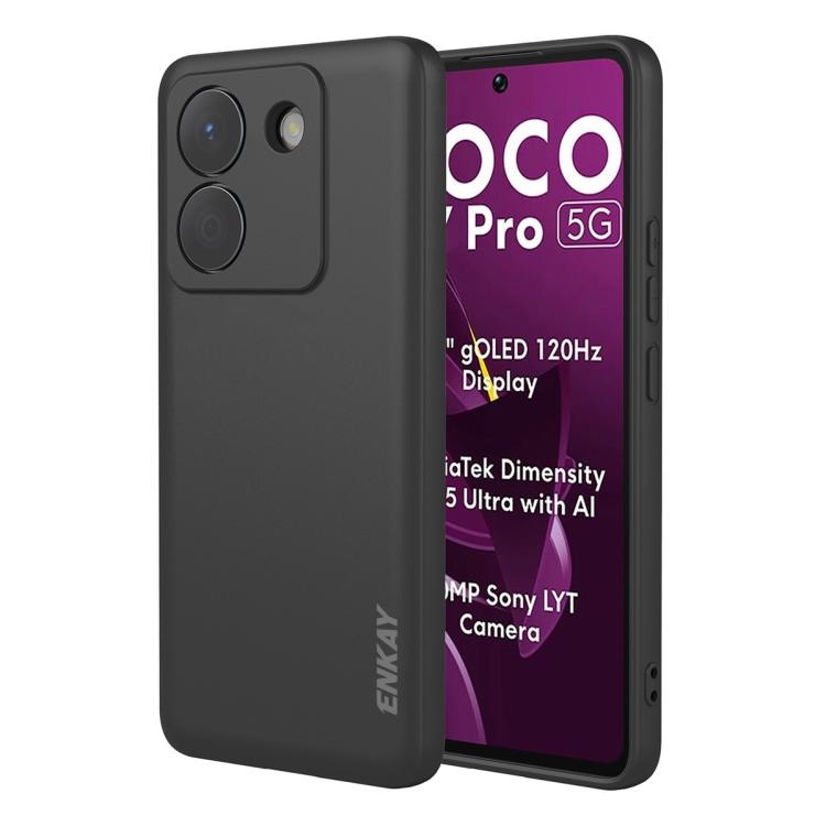 ENKAY Liquid Silicone Soft Shockproof Phone Case, For Redmi 15C 5G / 4G EU 173mm, For Redmi A5 NFC 173mm, For Redmi A5 4G 171mm, For Redmi Note 14 4G 164mm Global, For Redmi Note 14 Pro 5G Global, For Redmi Note 14 5G India / Global, For Xiaomi 15 Ultr...