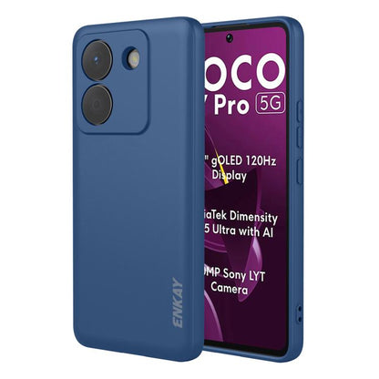 ENKAY Liquid Silicone Soft Shockproof Phone Case, For Redmi 15C 5G / 4G EU 173mm, For Redmi A5 NFC 173mm, For Redmi A5 4G 171mm, For Redmi Note 14 4G 164mm Global, For Redmi Note 14 Pro 5G Global, For Redmi Note 14 5G India / Global, For Xiaomi 15 Ultr...