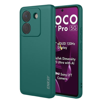 ENKAY Liquid Silicone Soft Shockproof Phone Case, For Redmi 15C 5G / 4G EU 173mm, For Redmi A5 NFC 173mm, For Redmi A5 4G 171mm, For Redmi Note 14 4G 164mm Global, For Redmi Note 14 Pro 5G Global, For Redmi Note 14 5G India / Global, For Xiaomi 15 Ultr...