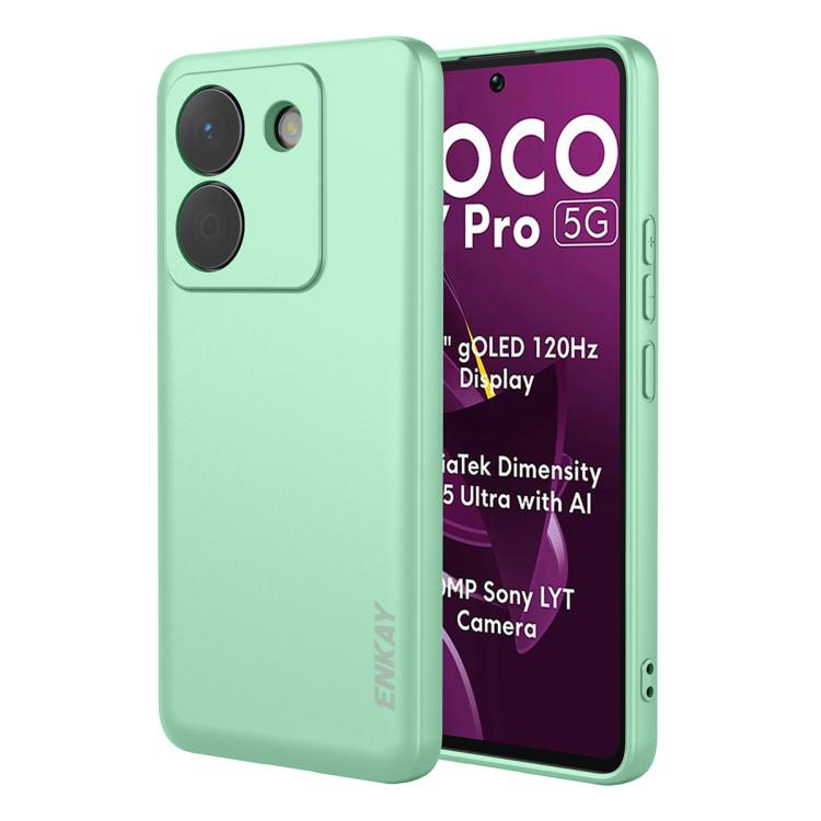 ENKAY Liquid Silicone Soft Shockproof Phone Case, For Redmi 15C 5G / 4G EU 173mm, For Redmi A5 NFC 173mm, For Redmi A5 4G 171mm, For Redmi Note 14 4G 164mm Global, For Redmi Note 14 Pro 5G Global, For Redmi Note 14 5G India / Global, For Xiaomi 15 Ultr...