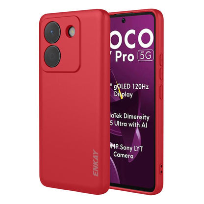 ENKAY Liquid Silicone Soft Shockproof Phone Case, For Redmi 15C 5G / 4G EU 173mm, For Redmi A5 NFC 173mm, For Redmi A5 4G 171mm, For Redmi Note 14 4G 164mm Global, For Redmi Note 14 Pro 5G Global, For Redmi Note 14 5G India / Global, For Xiaomi 15 Ultr...