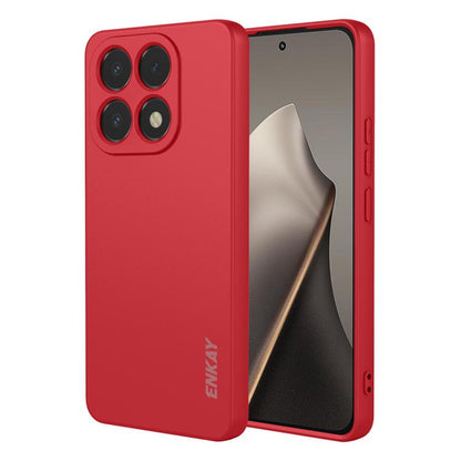 ENKAY Liquid Silicone Soft Shockproof Phone Case, For Redmi Note 17 4G / 5G Global 169.7mm, For Redmi 17 4G / 5G Global 170mm, For Redmi A7 Pro 4G / 5G 171mm, For Xiaomi Poco F8 Ultra / Redmi K90 Pro Max, For Xiaomi Poco F8 Pro / Redmi K90             ...