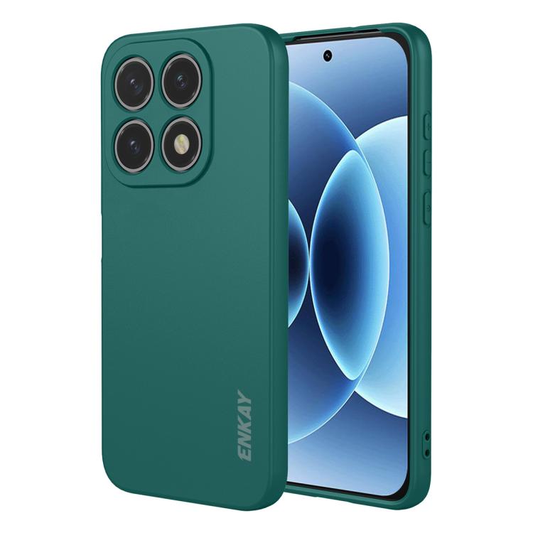 ENKAY Liquid Silicone Soft Shockproof Phone Case, For Redmi Note 17 4G / 5G Global 169.7mm, For Redmi 17 4G / 5G Global 170mm, For Redmi A7 Pro 4G / 5G 171mm, For Xiaomi Poco F8 Ultra / Redmi K90 Pro Max, For Xiaomi Poco F8 Pro / Redmi K90             ...