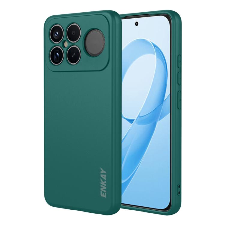 ENKAY Liquid Silicone Soft Shockproof Phone Case, For Redmi Note 17 4G / 5G Global 169.7mm, For Redmi 17 4G / 5G Global 170mm, For Redmi A7 Pro 4G / 5G 171mm, For Xiaomi Poco F8 Ultra / Redmi K90 Pro Max, For Xiaomi Poco F8 Pro / Redmi K90             ...