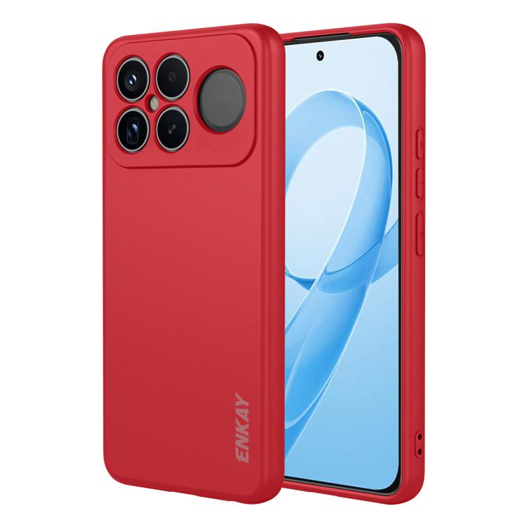 ENKAY Liquid Silicone Soft Shockproof Phone Case, For Redmi Note 17 4G / 5G Global 169.7mm, For Redmi 17 4G / 5G Global 170mm, For Redmi A7 Pro 4G / 5G 171mm, For Xiaomi Poco F8 Ultra / Redmi K90 Pro Max, For Xiaomi Poco F8 Pro / Redmi K90             ...