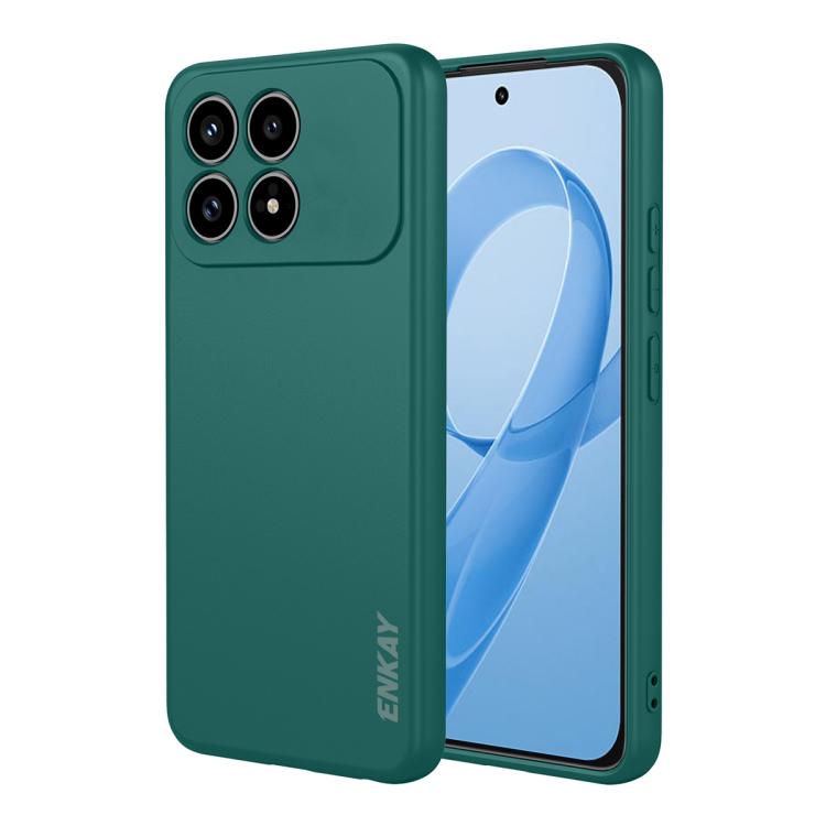 ENKAY Liquid Silicone Soft Shockproof Phone Case, For Redmi Note 17 4G / 5G Global 169.7mm, For Redmi 17 4G / 5G Global 170mm, For Redmi A7 Pro 4G / 5G 171mm, For Xiaomi Poco F8 Ultra / Redmi K90 Pro Max, For Xiaomi Poco F8 Pro / Redmi K90             ...