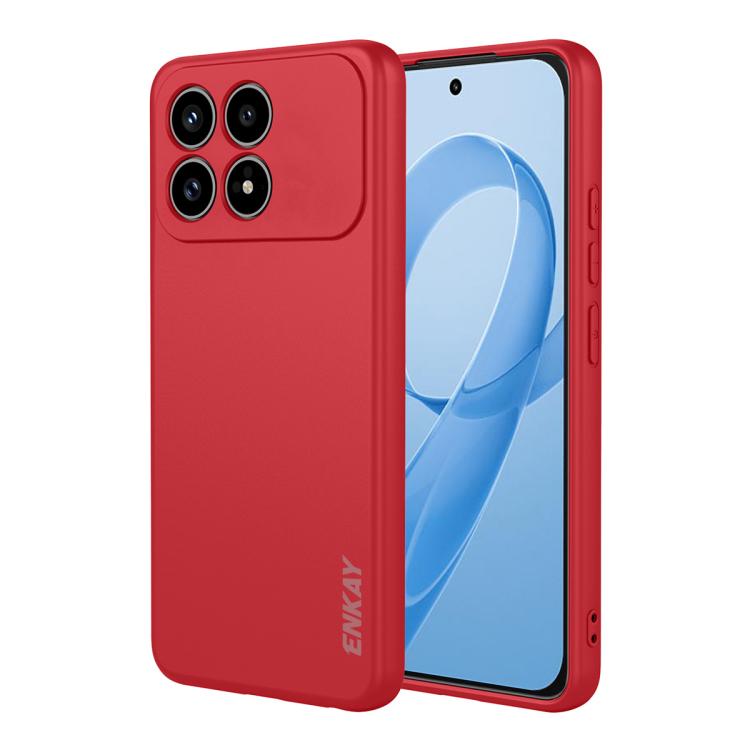 ENKAY Liquid Silicone Soft Shockproof Phone Case, For Redmi Note 17 4G / 5G Global 169.7mm, For Redmi 17 4G / 5G Global 170mm, For Redmi A7 Pro 4G / 5G 171mm, For Xiaomi Poco F8 Ultra / Redmi K90 Pro Max, For Xiaomi Poco F8 Pro / Redmi K90             ...