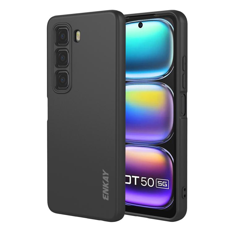 ENKAY Liquid Silicone Soft Shockproof Phone Case, For Infinix Hot 60 Pro+, For Infinix Hot 60 Pro, For Infinix GT 30 Pro, For Infinix Note 50 Pro+ 5G, For Infinix Hot 50 Pro 4G, For Infinix Hot 50 Pro+ 4G, For Infinix Hot 50 4G, For Infinix Hot 50 5G  ...