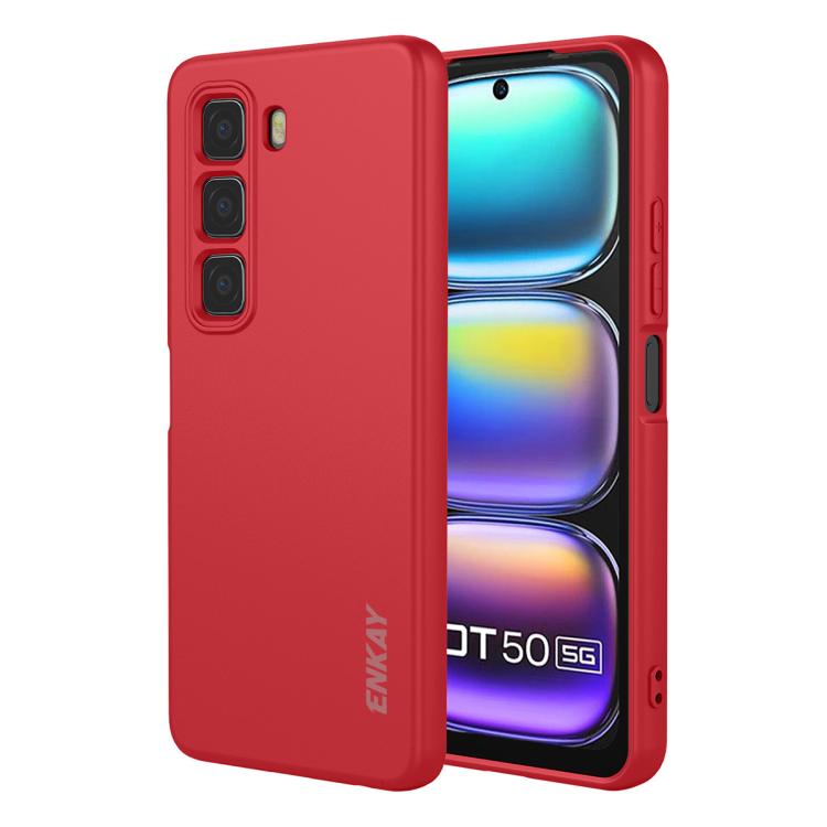 ENKAY Liquid Silicone Soft Shockproof Phone Case, For Infinix Hot 60 Pro+, For Infinix Hot 60 Pro, For Infinix GT 30 Pro, For Infinix Note 50 Pro+ 5G, For Infinix Hot 50 Pro 4G, For Infinix Hot 50 Pro+ 4G, For Infinix Hot 50 4G, For Infinix Hot 50 5G  ...