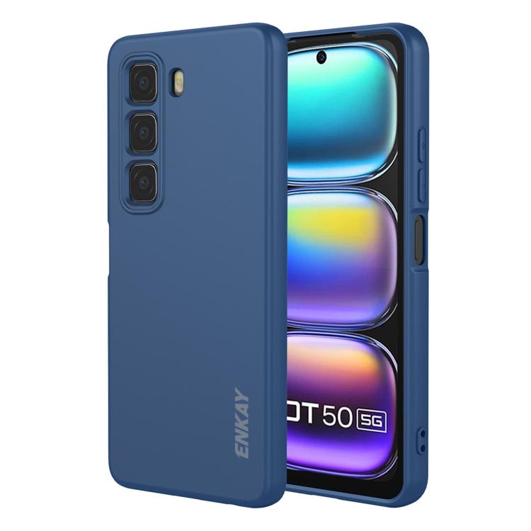 ENKAY Liquid Silicone Soft Shockproof Phone Case, For Infinix Hot 60 Pro+, For Infinix Hot 60 Pro, For Infinix GT 30 Pro, For Infinix Note 50 Pro+ 5G, For Infinix Hot 50 Pro 4G, For Infinix Hot 50 Pro+ 4G, For Infinix Hot 50 4G, For Infinix Hot 50 5G  ...