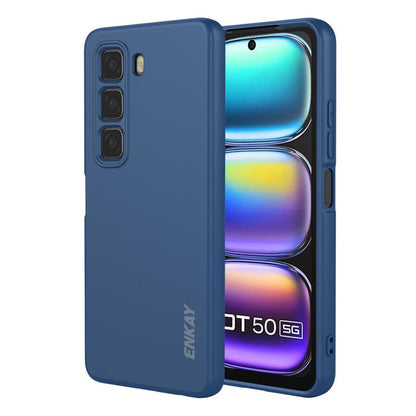 ENKAY Liquid Silicone Soft Shockproof Phone Case, For Infinix Hot 60 Pro+, For Infinix Hot 60 Pro, For Infinix GT 30 Pro, For Infinix Note 50 Pro+ 5G, For Infinix Hot 50 Pro 4G, For Infinix Hot 50 Pro+ 4G, For Infinix Hot 50 4G, For Infinix Hot 50 5G  ...