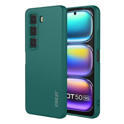 ENKAY Liquid Silicone Soft Shockproof Phone Case, For Infinix Hot 60 Pro+, For Infinix Hot 60 Pro, For Infinix GT 30 Pro, For Infinix Note 50 Pro+ 5G, For Infinix Hot 50 Pro 4G, For Infinix Hot 50 Pro+ 4G, For Infinix Hot 50 4G, For Infinix Hot 50 5G  ...