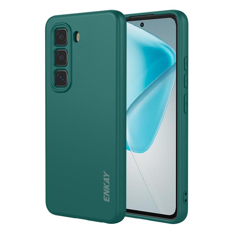 ENKAY Liquid Silicone Soft Shockproof Phone Case, For Infinix Hot 60 Pro+, For Infinix Hot 60 Pro, For Infinix GT 30 Pro, For Infinix Note 50 Pro+ 5G, For Infinix Hot 50 Pro 4G, For Infinix Hot 50 Pro+ 4G, For Infinix Hot 50 4G, For Infinix Hot 50 5G  ...