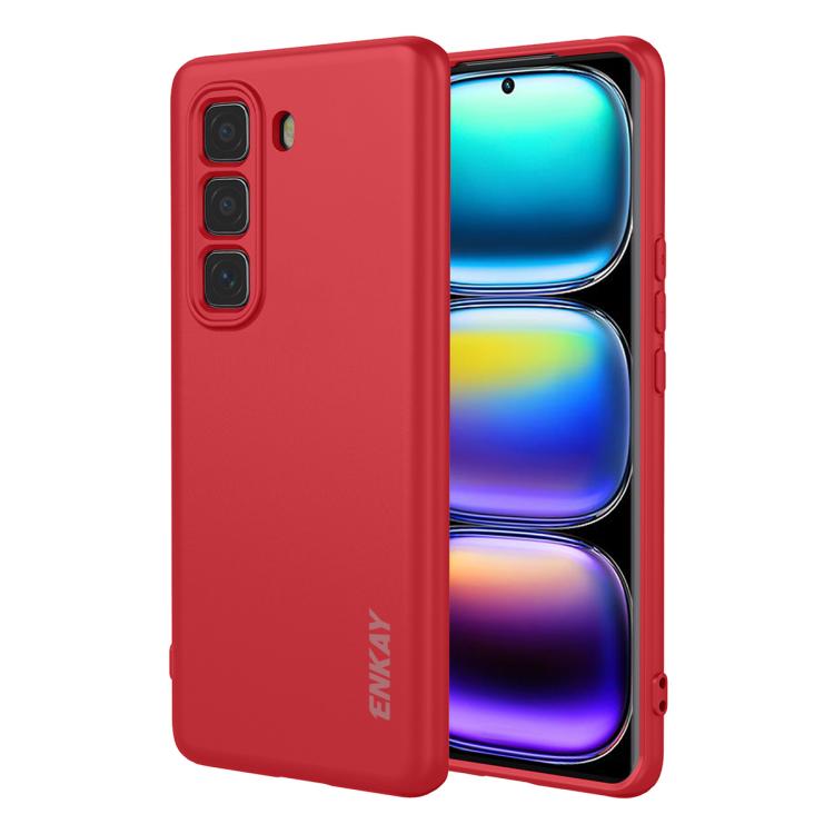 ENKAY Liquid Silicone Soft Shockproof Phone Case, For Infinix Hot 60 Pro+, For Infinix Hot 60 Pro, For Infinix GT 30 Pro, For Infinix Note 50 Pro+ 5G, For Infinix Hot 50 Pro 4G, For Infinix Hot 50 Pro+ 4G, For Infinix Hot 50 4G, For Infinix Hot 50 5G  ...