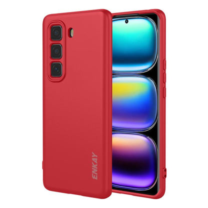 ENKAY Liquid Silicone Soft Shockproof Phone Case, For Infinix Hot 60 Pro+, For Infinix Hot 60 Pro, For Infinix GT 30 Pro, For Infinix Note 50 Pro+ 5G, For Infinix Hot 50 Pro 4G, For Infinix Hot 50 Pro+ 4G, For Infinix Hot 50 4G, For Infinix Hot 50 5G  ...