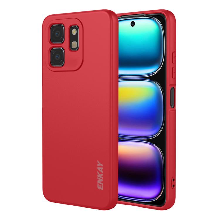 ENKAY Liquid Silicone Soft Shockproof Phone Case, For Infinix Hot 60 Pro+, For Infinix Hot 60 Pro, For Infinix GT 30 Pro, For Infinix Note 50 Pro+ 5G, For Infinix Hot 50 Pro 4G, For Infinix Hot 50 Pro+ 4G, For Infinix Hot 50 4G, For Infinix Hot 50 5G  ...