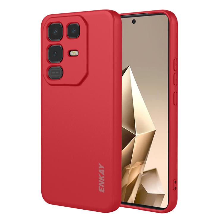 ENKAY Liquid Silicone Soft Shockproof Phone Case, For Infinix Hot 60 Pro+, For Infinix Hot 60 Pro, For Infinix GT 30 Pro, For Infinix Note 50 Pro+ 5G, For Infinix Hot 50 Pro 4G, For Infinix Hot 50 Pro+ 4G, For Infinix Hot 50 4G, For Infinix Hot 50 5G  ...