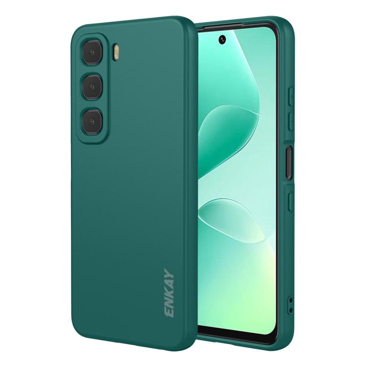 ENKAY Liquid Silicone Soft Shockproof Phone Case, For Infinix Hot 60 Pro+, For Infinix Hot 60 Pro, For Infinix GT 30 Pro, For Infinix Note 50 Pro+ 5G, For Infinix Hot 50 Pro 4G, For Infinix Hot 50 Pro+ 4G, For Infinix Hot 50 4G, For Infinix Hot 50 5G  ...