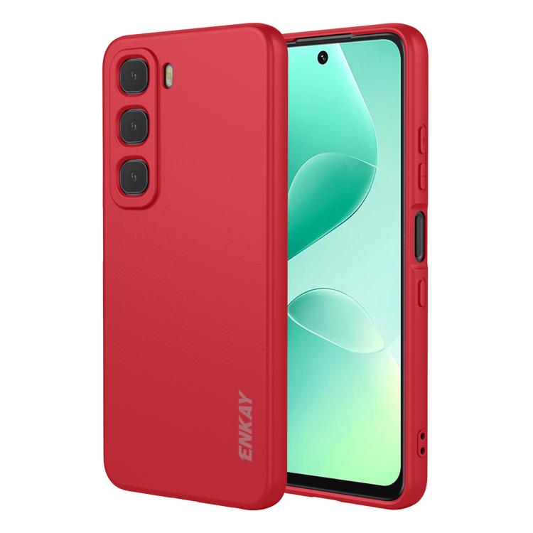 ENKAY Liquid Silicone Soft Shockproof Phone Case, For Infinix Hot 60 Pro+, For Infinix Hot 60 Pro, For Infinix GT 30 Pro, For Infinix Note 50 Pro+ 5G, For Infinix Hot 50 Pro 4G, For Infinix Hot 50 Pro+ 4G, For Infinix Hot 50 4G, For Infinix Hot 50 5G  ...