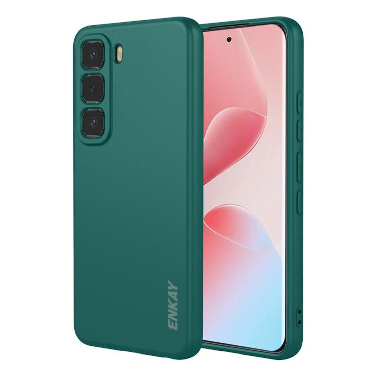 ENKAY Liquid Silicone Soft Shockproof Phone Case, For Infinix Hot 60 Pro+, For Infinix Hot 60 Pro, For Infinix GT 30 Pro, For Infinix Note 50 Pro+ 5G, For Infinix Hot 50 Pro 4G, For Infinix Hot 50 Pro+ 4G, For Infinix Hot 50 4G, For Infinix Hot 50 5G  ...