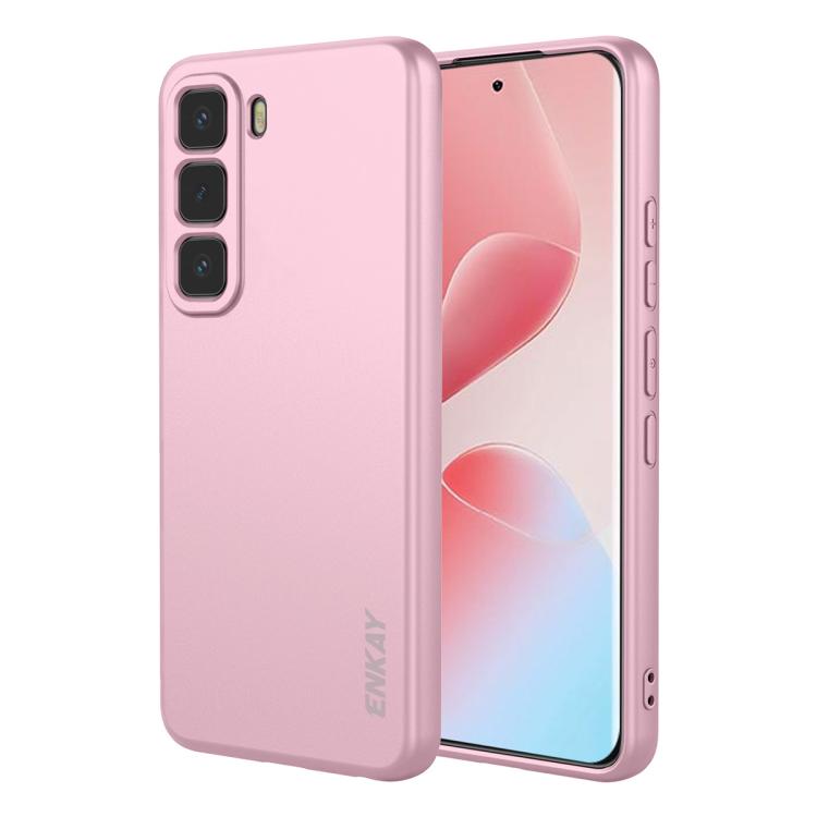 ENKAY Liquid Silicone Soft Shockproof Phone Case, For Infinix Hot 60 Pro+, For Infinix Hot 60 Pro, For Infinix GT 30 Pro, For Infinix Note 50 Pro+ 5G, For Infinix Hot 50 Pro 4G, For Infinix Hot 50 Pro+ 4G, For Infinix Hot 50 4G, For Infinix Hot 50 5G  ...