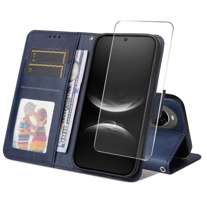 ENKAY Card Wallet Calf Texture Leather Phone Case with Screen Film, For Huawei nova 16 SE, For Huawei nova 16, For Huawei nova 14, For Huawei nova 15 Pro / 15 Ultra