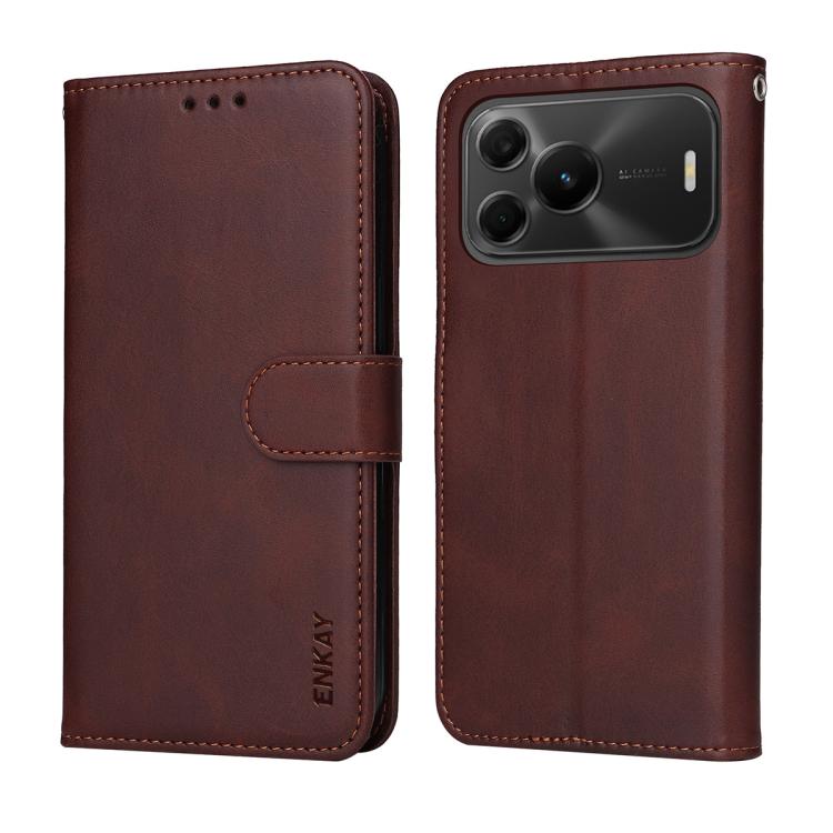ENKAY Card Wallet Calf Texture Leather Phone Case with Screen Film, For Huawei nova 16 SE, For Huawei nova 16, For Huawei nova 14, For Huawei nova 15 Pro / 15 Ultra