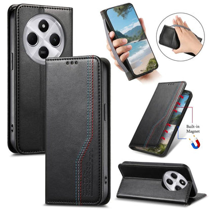 Elastic Wristband Magnetic Suction Leather Phone Case, For Xiaomi Poco X8 Pro Max 5G, For Xiaomi Poco X8 Pro 5G, For Redmi Turbo 5 Max 5G, For Redmi Turbo 5 5G, For Xiaomi 17 Pro Max, For Xiaomi 17 Pro, For Xiaomi 17, For Xiaomi Poco M7 4G 169mm       ...