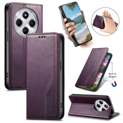 Elastic Wristband Magnetic Suction Leather Phone Case, For Xiaomi Poco X8 Pro Max 5G, For Xiaomi Poco X8 Pro 5G, For Redmi Turbo 5 Max 5G, For Redmi Turbo 5 5G, For Xiaomi 17 Pro Max, For Xiaomi 17 Pro, For Xiaomi 17, For Xiaomi Poco M7 4G 169mm       ...