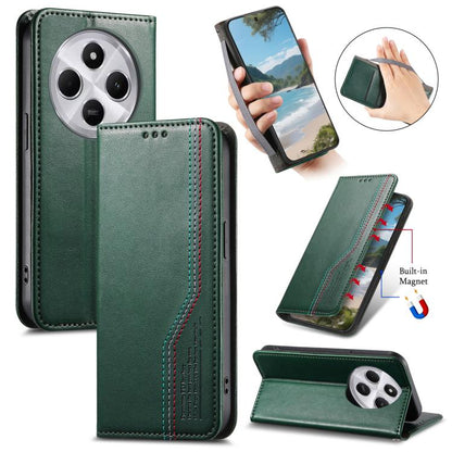 Elastic Wristband Magnetic Suction Leather Phone Case, For Xiaomi Poco X8 Pro Max 5G, For Xiaomi Poco X8 Pro 5G, For Redmi Turbo 5 Max 5G, For Redmi Turbo 5 5G, For Xiaomi 17 Pro Max, For Xiaomi 17 Pro, For Xiaomi 17, For Xiaomi Poco M7 4G 169mm       ...