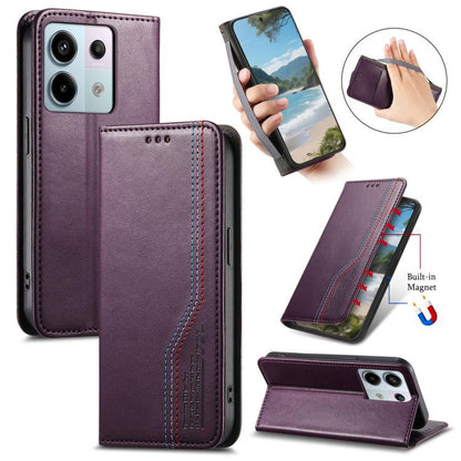 Elastic Wristband Magnetic Suction Leather Phone Case, For Xiaomi Poco X8 Pro Max 5G, For Xiaomi Poco X8 Pro 5G, For Redmi Turbo 5 Max 5G, For Redmi Turbo 5 5G, For Xiaomi 17 Pro Max, For Xiaomi 17 Pro, For Xiaomi 17, For Xiaomi Poco M7 4G 169mm       ...