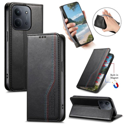 Elastic Wristband Magnetic Suction Leather Phone Case, For Xiaomi Poco X8 Pro Max 5G, For Xiaomi Poco X8 Pro 5G, For Redmi Turbo 5 Max 5G, For Redmi Turbo 5 5G, For Xiaomi 17 Pro Max, For Xiaomi 17 Pro, For Xiaomi 17, For Xiaomi Poco M7 4G 169mm       ...