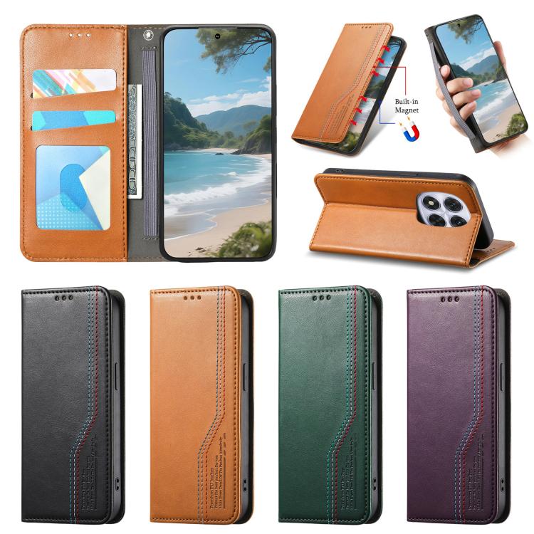 Elastic Wristband Magnetic Suction Leather Phone Case, For Xiaomi Poco X8 Pro Max 5G, For Xiaomi Poco X8 Pro 5G, For Redmi Turbo 5 Max 5G, For Redmi Turbo 5 5G, For Xiaomi 17 Pro Max, For Xiaomi 17 Pro, For Xiaomi 17, For Xiaomi Poco M7 4G 169mm       ...
