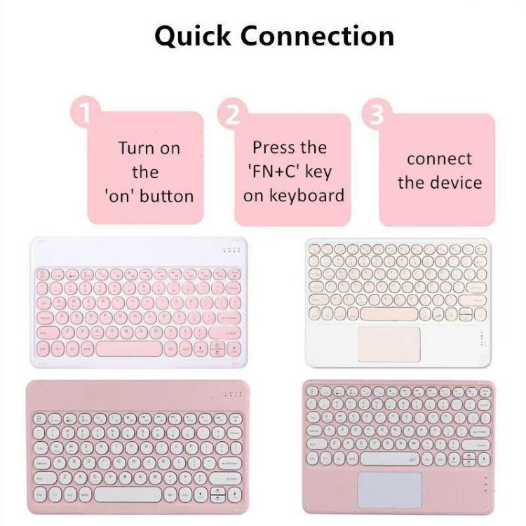 Round Touch Keyboard Case for Tablet, For Lenovo xiaoxin pad GT 11.1 2025, For Lenovo xiaoxin pad GT 11.1 202511.1