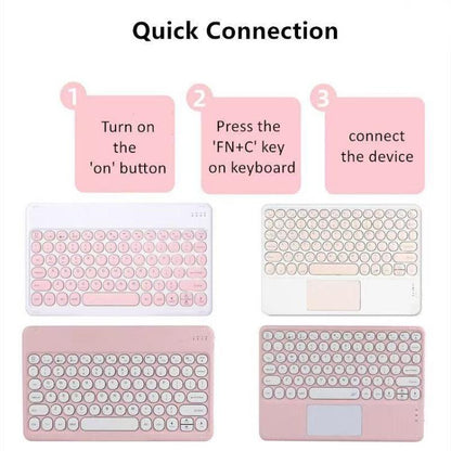 Round Touch Keyboard Case for Tablet, For Lenovo xiaoxin pad GT 11.1 2025, For Lenovo xiaoxin pad GT 11.1 202511.1