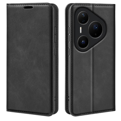 Retro-skin Magnetic Suction Leather Phone Case, For Huawei Pura 90 Pro Max 5G, For Huawei Pura 90 Pro 5G, For Huawei Pura 90 5G, For Huawei Pura 80 Pro / 80 Pro+