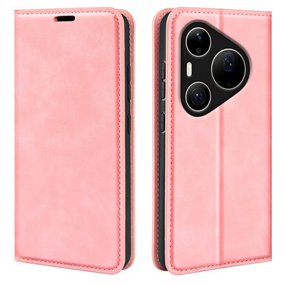 Retro-skin Magnetic Suction Leather Phone Case, For Huawei Pura 90 Pro Max 5G, For Huawei Pura 90 Pro 5G, For Huawei Pura 90 5G, For Huawei Pura 80 Pro / 80 Pro+