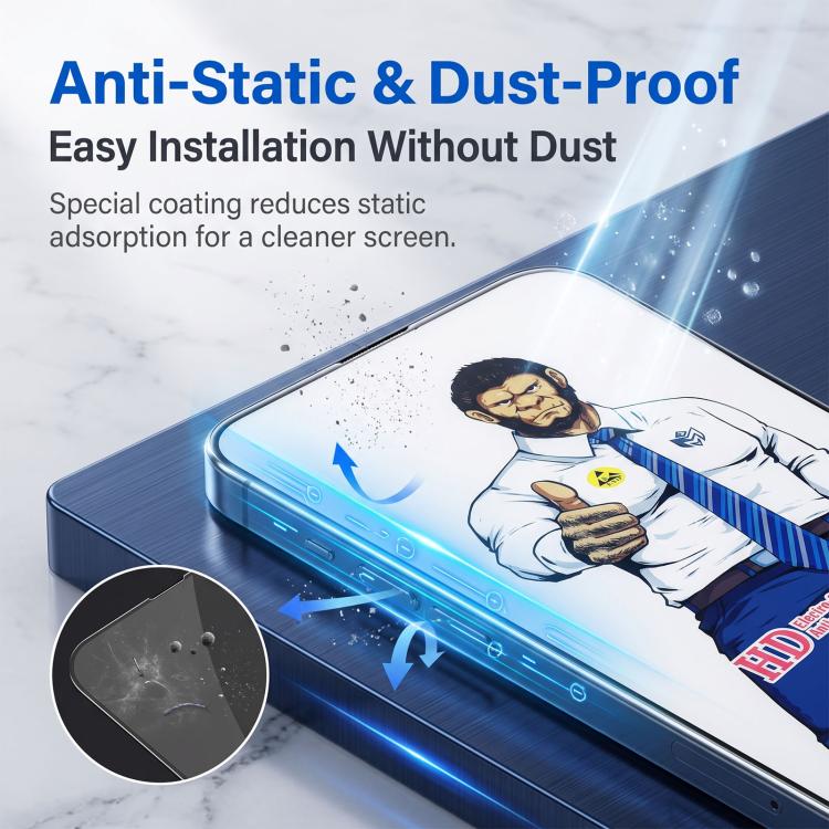 Gorilla Screen-Printed High-Aluminium Explosion-Proof HD Tempered Glass Film, For Redmi 17C 4G 171.8mm, For Redmi K90 Ultra 5G, For Xiaomi Poco X8 Pro Max / Turbo 5 Max, For Xiaomi 17 Ultra, For Xiaomi Poco F8 Ultra / K90 Pro Max, For Xiaomi 17 Pro Max...