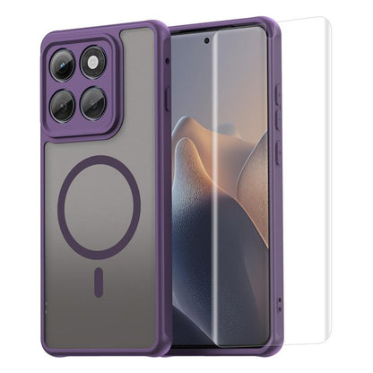 ENKAY Hat-Prince MagSafe Matte Translucent Shockproof Phone Case with Soft Hydrogel Film, For Motorola Edge 70 Fusion / 70 Fusion+, For Motorola Edge 60 Pro, For Motorola Edge 60 Fusion / 60 / 60s, For Motorola Edge 2025