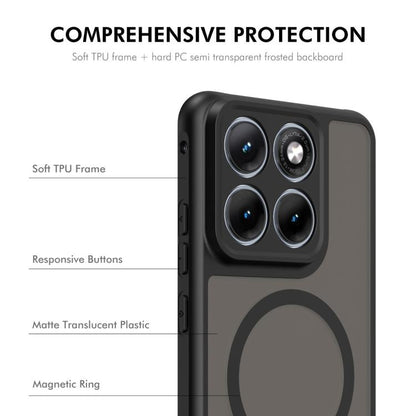 ENKAY Hat-Prince MagSafe Matte Translucent Shockproof Phone Case with Soft Hydrogel Film, For Motorola Edge 70 Fusion / 70 Fusion+, For Motorola Edge 60 Pro, For Motorola Edge 60 Fusion / 60 / 60s, For Motorola Edge 2025