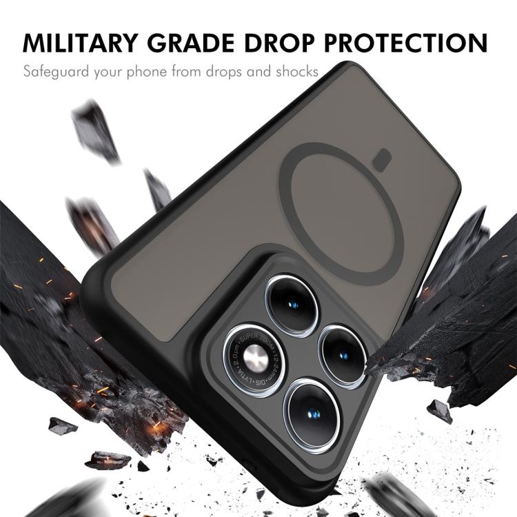 ENKAY Hat-Prince MagSafe Matte Translucent Shockproof Phone Case with Soft Hydrogel Film, For Motorola Edge 70 Fusion / 70 Fusion+, For Motorola Edge 60 Pro, For Motorola Edge 60 Fusion / 60 / 60s, For Motorola Edge 2025