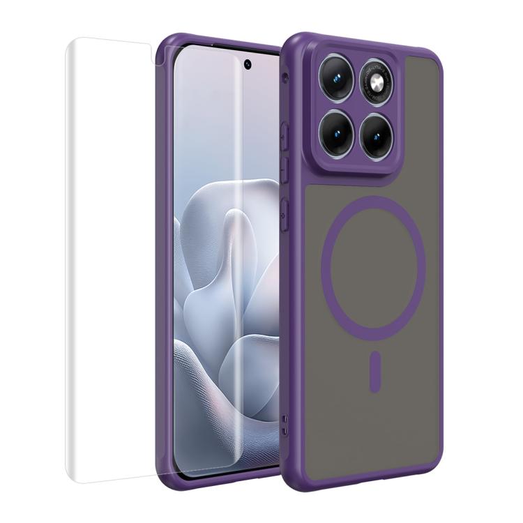 ENKAY Hat-Prince MagSafe Matte Translucent Shockproof Phone Case with Soft Hydrogel Film, For Motorola Edge 70 Fusion / 70 Fusion+, For Motorola Edge 60 Pro, For Motorola Edge 60 Fusion / 60 / 60s, For Motorola Edge 2025