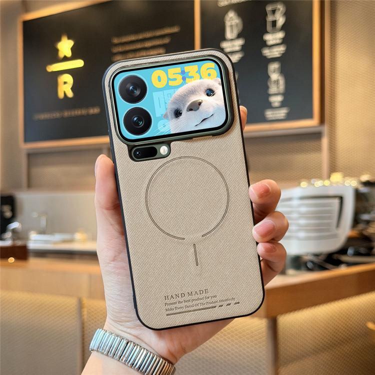 Fabric Magnetic PU Back Cover Phone Case, For Redmi Note 15 Pro+ 5G Global 163.3mm, For Xiaomi 17 Ultra, For Redmi Note 15 Pro 4G Global 163.2mm, For Xiaomi 17 Pro Max, For Redmi Note 15 Pro 5G Global 163.6mm, For Xiaomi 17 Pro