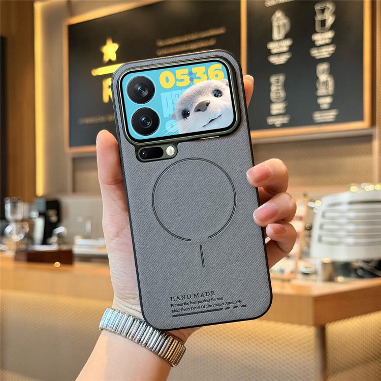 Fabric Magnetic PU Back Cover Phone Case, For Redmi Note 15 Pro+ 5G Global 163.3mm, For Xiaomi 17 Ultra, For Redmi Note 15 Pro 4G Global 163.2mm, For Xiaomi 17 Pro Max, For Redmi Note 15 Pro 5G Global 163.6mm, For Xiaomi 17 Pro