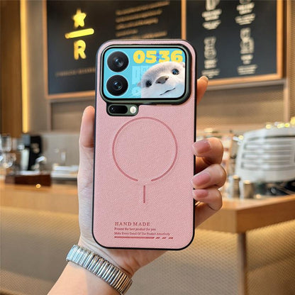 Fabric Magnetic PU Back Cover Phone Case, For Redmi Note 15 Pro+ 5G Global 163.3mm, For Xiaomi 17 Ultra, For Redmi Note 15 Pro 4G Global 163.2mm, For Xiaomi 17 Pro Max, For Redmi Note 15 Pro 5G Global 163.6mm, For Xiaomi 17 Pro