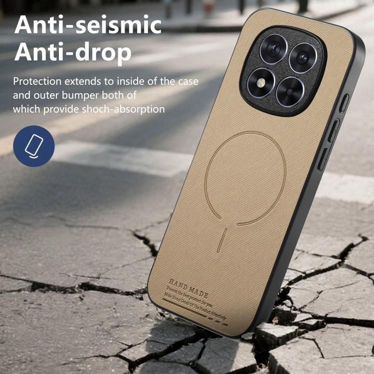 Fabric Magnetic PU Back Cover Phone Case, For Redmi Note 15 Pro+ 5G Global 163.3mm, For Xiaomi 17 Ultra, For Redmi Note 15 Pro 4G Global 163.2mm, For Xiaomi 17 Pro Max, For Redmi Note 15 Pro 5G Global 163.6mm, For Xiaomi 17 Pro