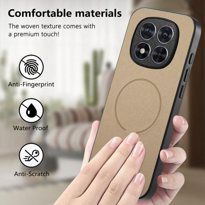 Fabric Magnetic PU Back Cover Phone Case, For Redmi Note 15 Pro+ 5G Global 163.3mm, For Xiaomi 17 Ultra, For Redmi Note 15 Pro 4G Global 163.2mm, For Xiaomi 17 Pro Max, For Redmi Note 15 Pro 5G Global 163.6mm, For Xiaomi 17 Pro