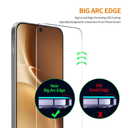 ENKAY 0.18mm High Aluminum-silicon Tempered Glass Film, Support Ultrasonic Fingerprint Unclock, For vivo X300 Pro, For vivo X300